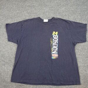 Vintage Jeff Gordon Shirt Mens 2XL Blue NASCAR Racing DuPont Winner's Circle 24